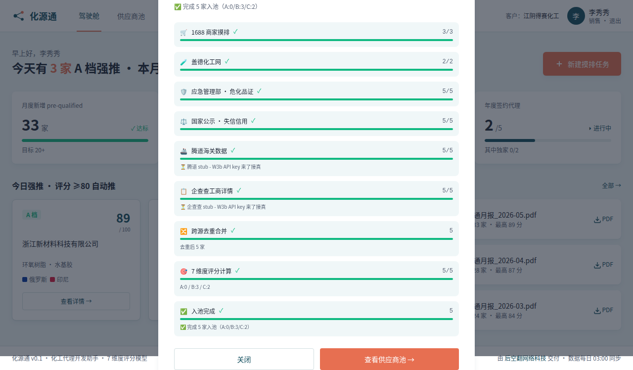 化源通 SSE 进度推送 9 步进度截图